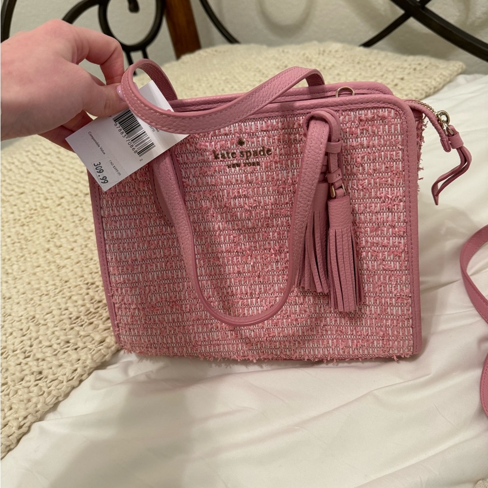 Kate Spade pink tweed bag